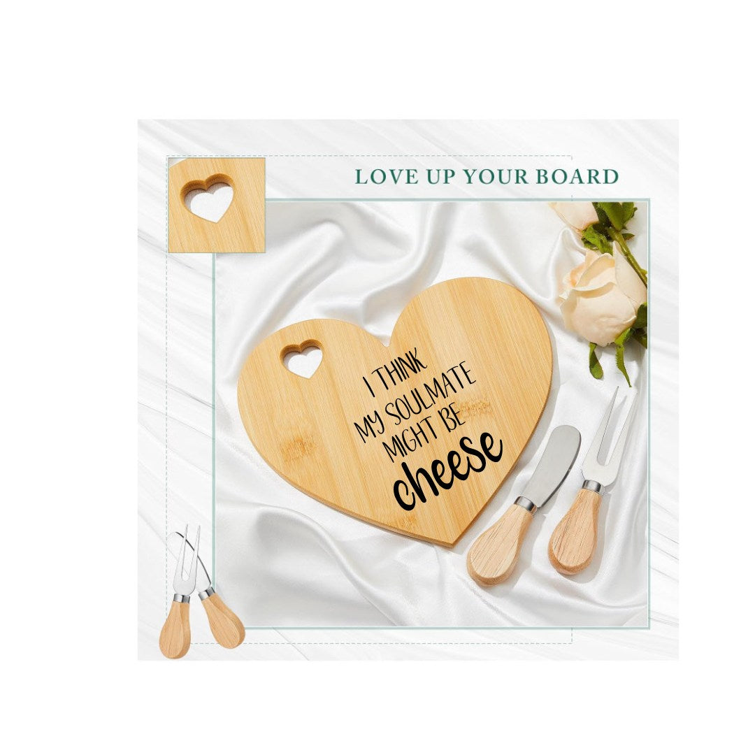 Heart Shaped Cheese Board-Soulmate